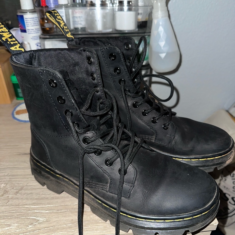 Dr. Martens Black Leather Boots